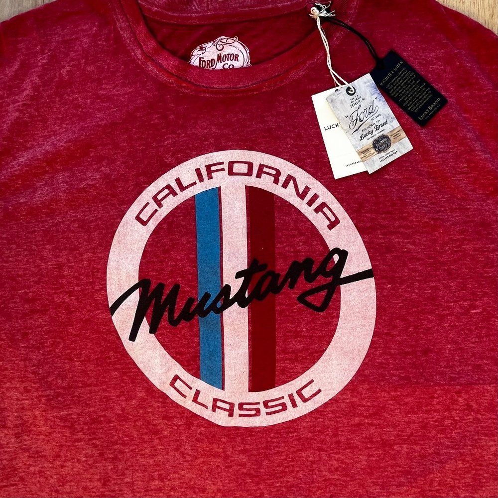 CALIFORNIA MUSTANG CLASSIC Men’s Red Graphic Tee Shirt sz XXL NWT